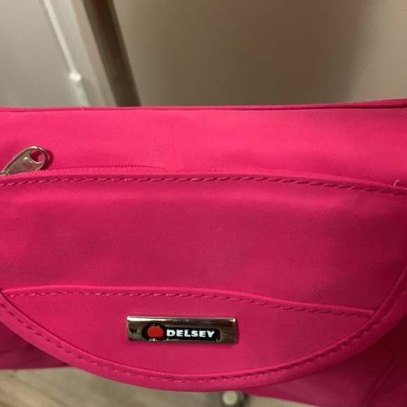 DELSEY Pink On The Go Shoulder Bag- Foldable - Picture 6 of 12